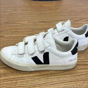 Veja Women White and Black Sneakers